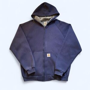 Carhartt Deep Blue Hooded Sweatshirt L